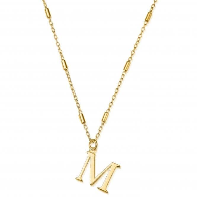 Gold Iconic Initial M Necklace GNCC4041M