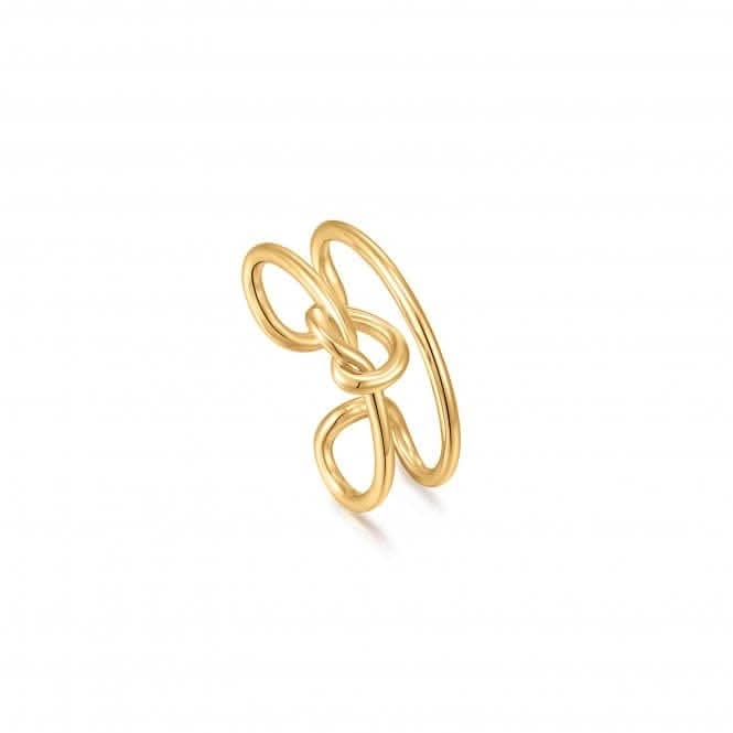 Gold Knot Ear Cuff E029-03G