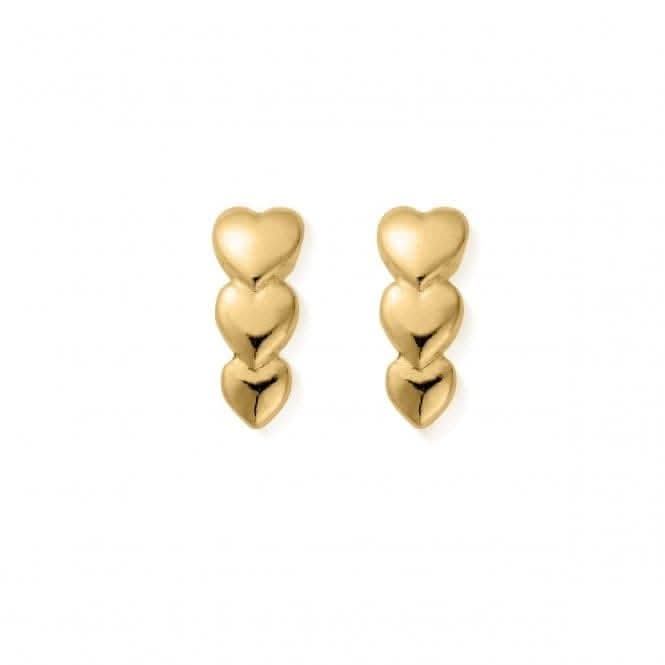 Gold Life Lover Stud Earrings GEST2551