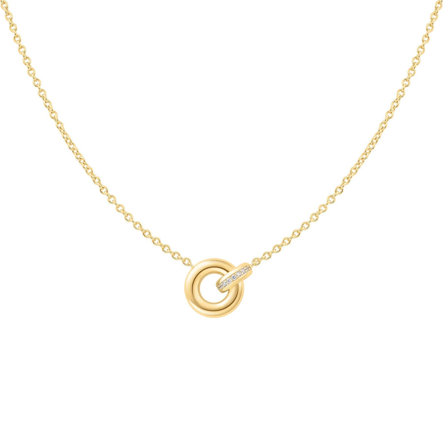 Gold Linked Necklace N062-02G