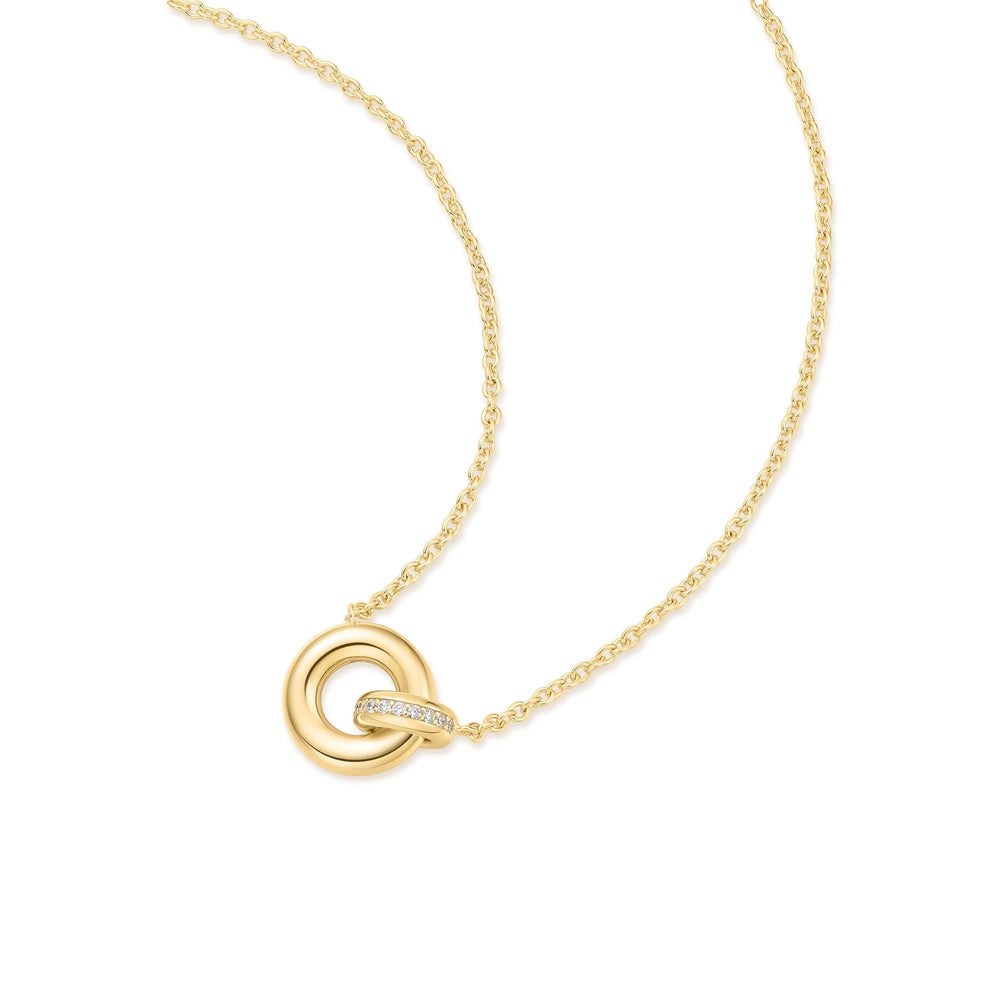 Gold Linked Necklace N062-02G
