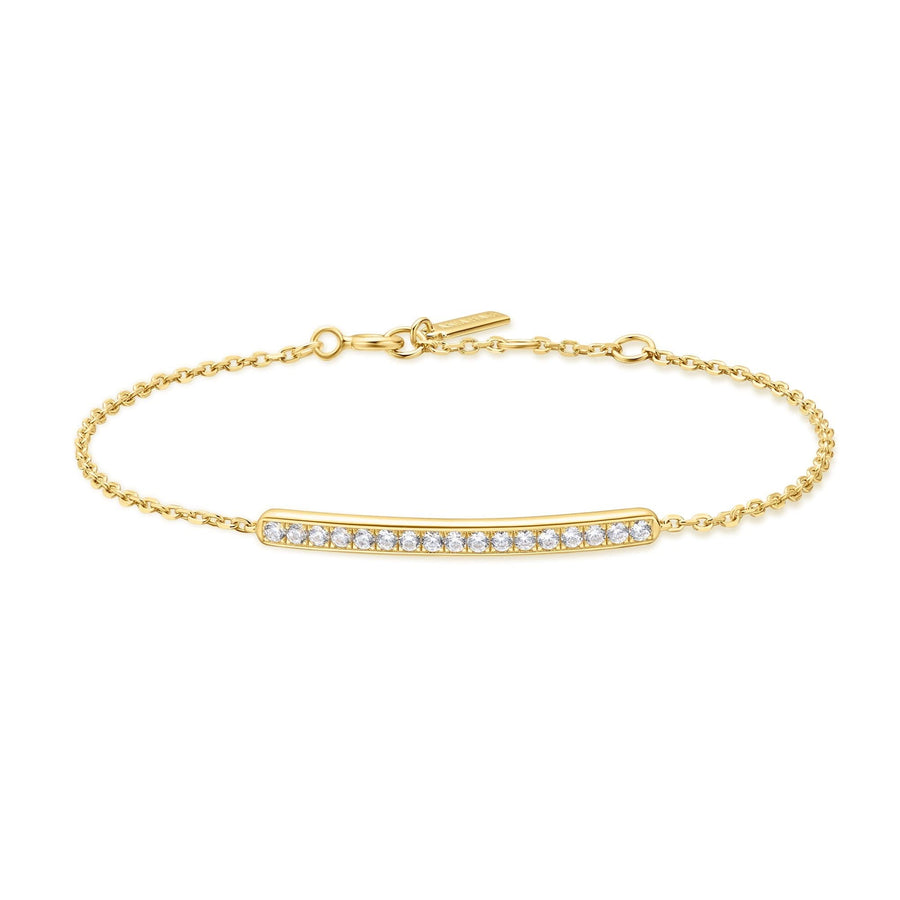 Gold Pavé Bar Bracelet B062-02G