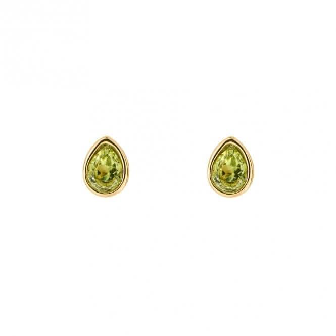 Gold Plated Birthstone August Peridot Earrings E6209BeginningsE6209