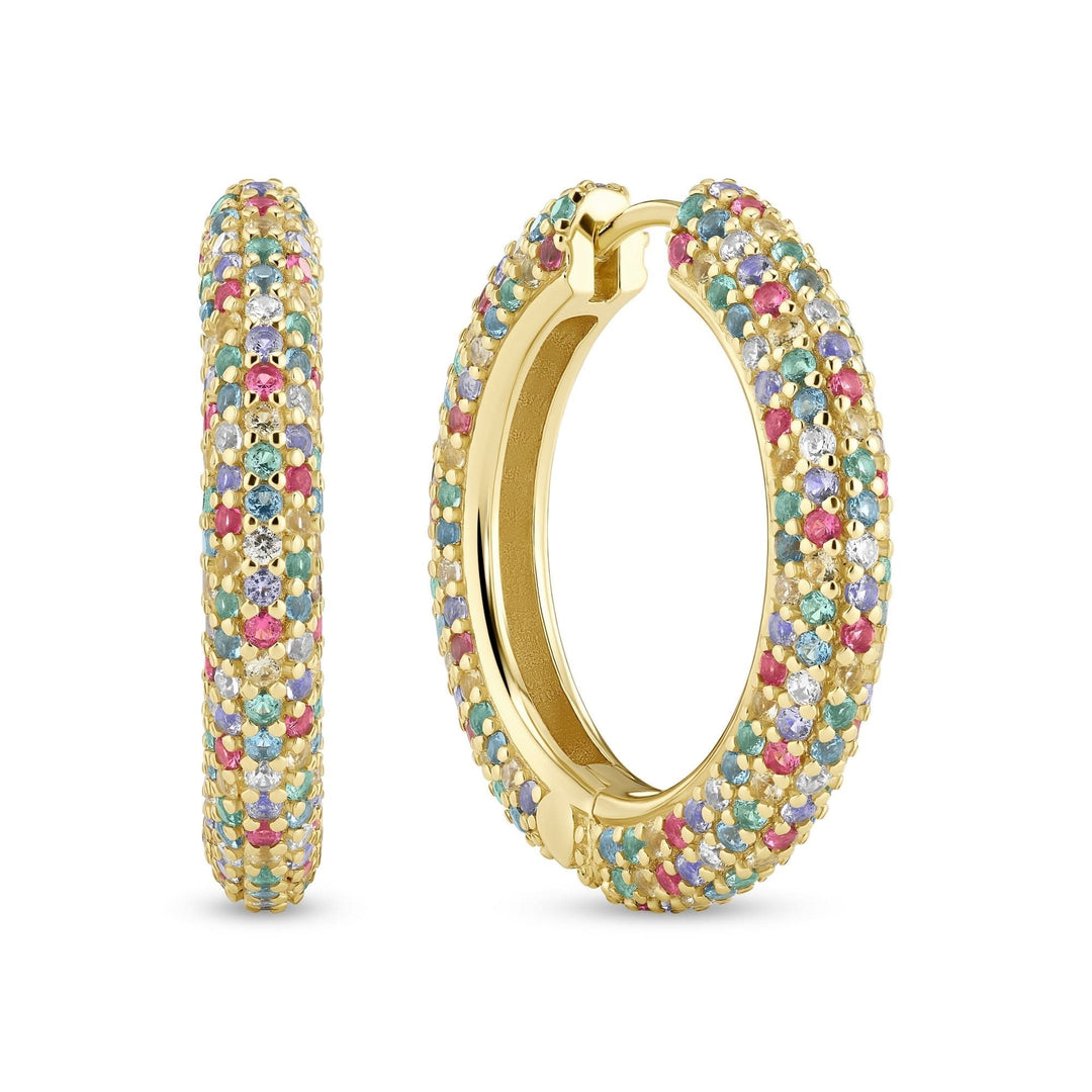 Gold Plated Carrara Grande Earrings SJ - E2475 - XCZ - YGSif JakobsSJ - E2475 - XCZ - YG