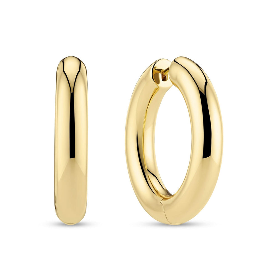 Gold Plated Carrara X-Grande Pianura Earrings SJ-E2476-YG