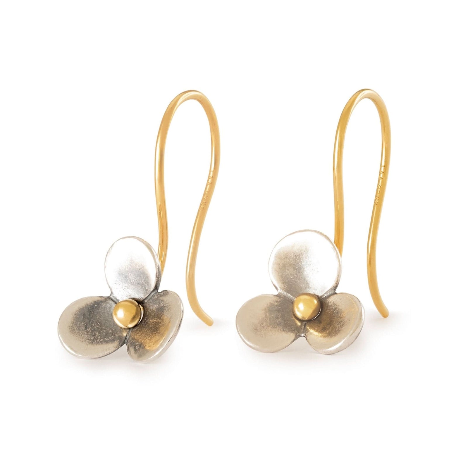 Gold Plated Customizable Hook Earrings TGPEA - 00007TrollbeadsTGPEA - 00007