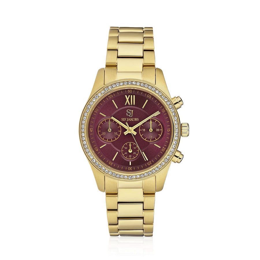 Gold Plated Domenica Watch SJ-W2407-CZ-YG