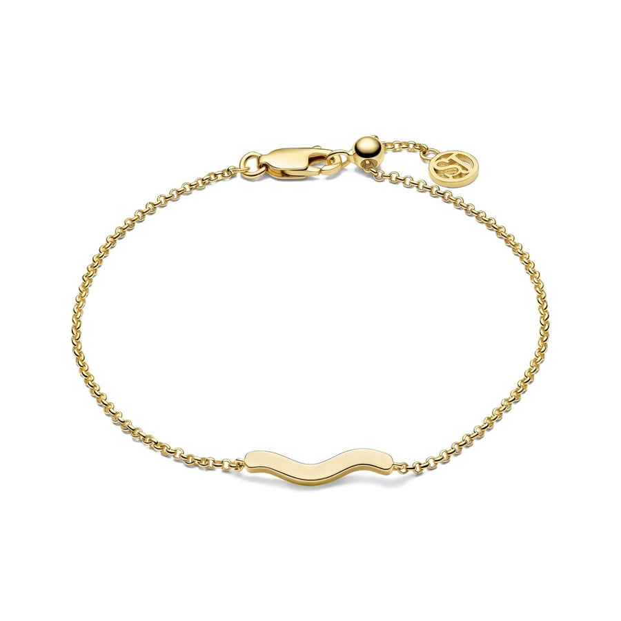 Gold Plated Ellera Waves Pianura Bracelet SJ-B3859-YG