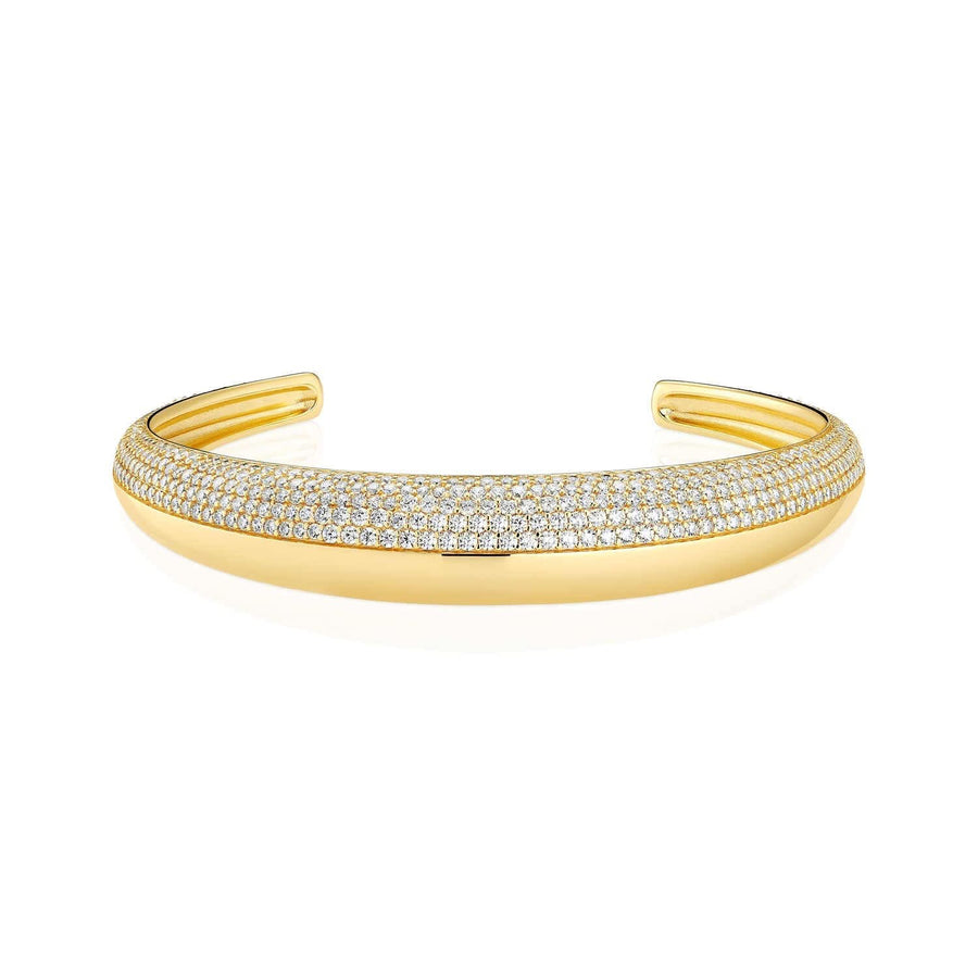Gold Plated Fasano Bangle SJ-BG2487-CZ-YG
