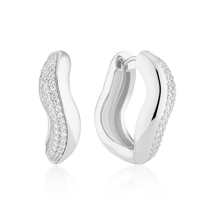 Gold Plated Glorenza Grande Earrings SJ-E2483-CZ