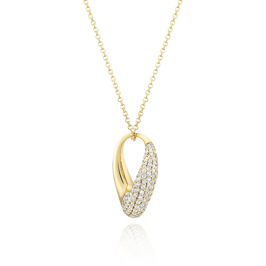 Gold Plated Glorenza Necklace SJ-N2482-CZ-YG