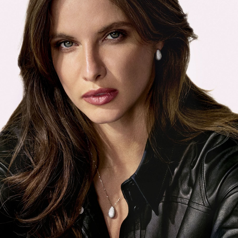 Gold Plated Goccia Altro Necklace SJ-N2480-CZ-YG