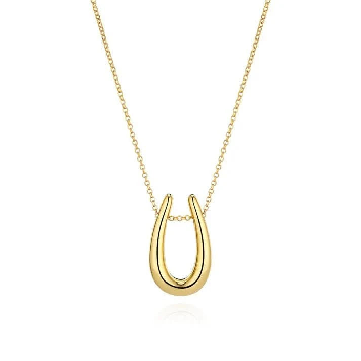 Gold Plated Goccia Parvus Necklace SJ-N2486-CZ-YG