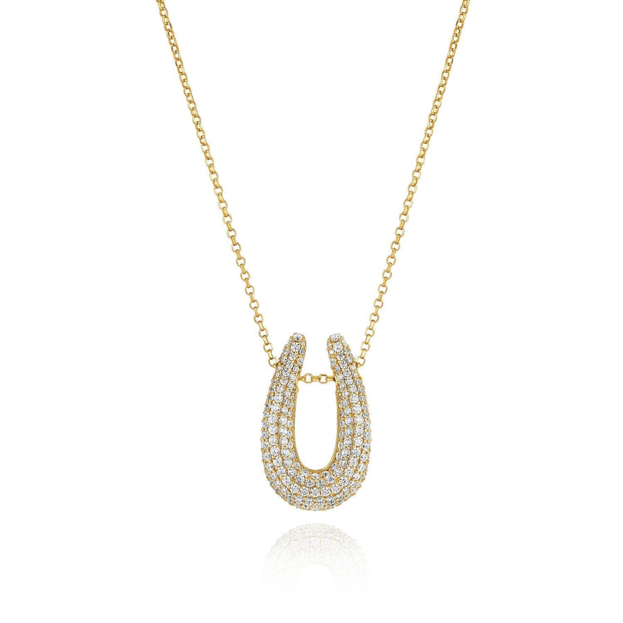 Gold Plated Goccia Parvus Pianura Necklace SJ-N2486-YG