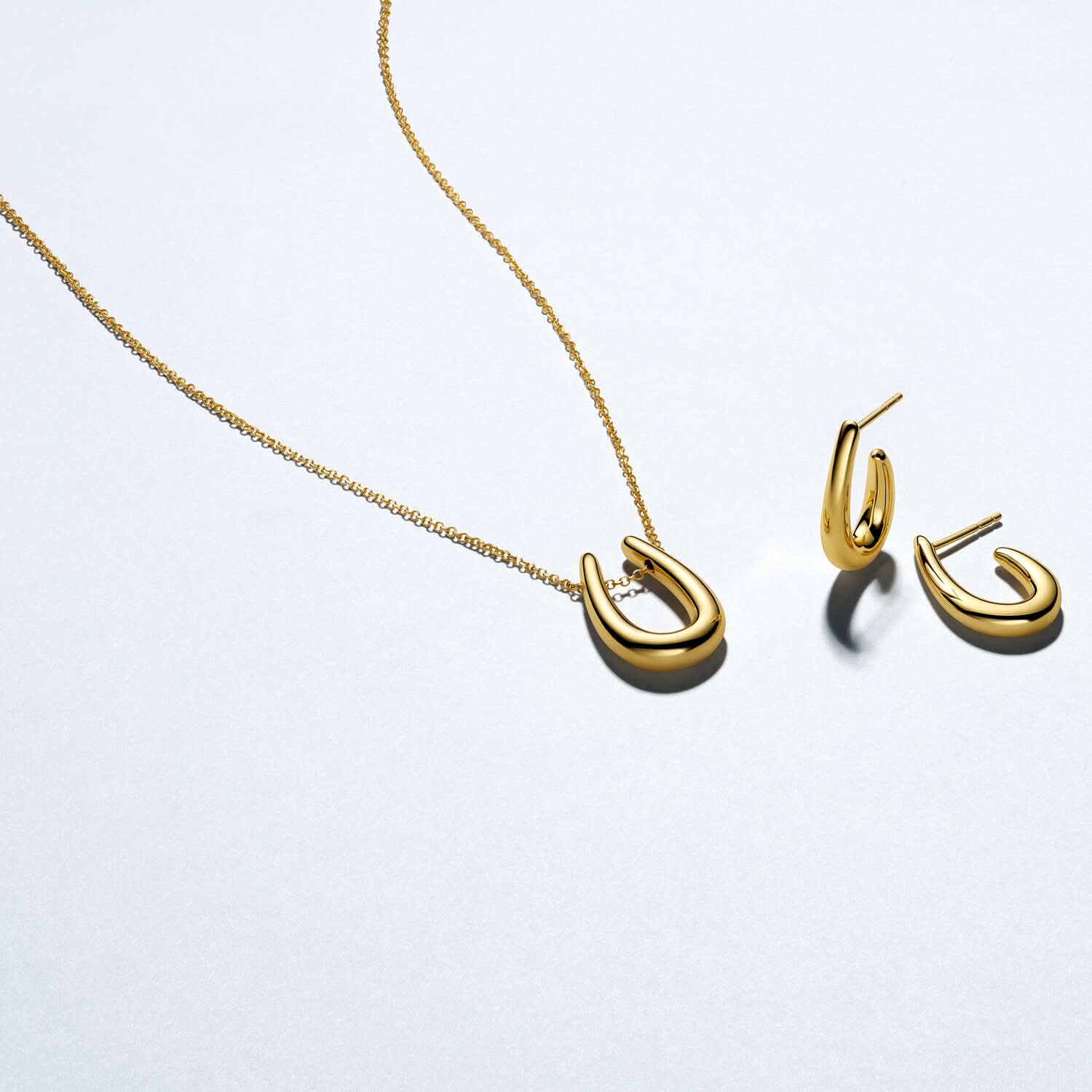 Gold Plated Goccia Pianura Parvus Earrings SJ - E2486 - YGSif JakobsSJ - E2486 - YG