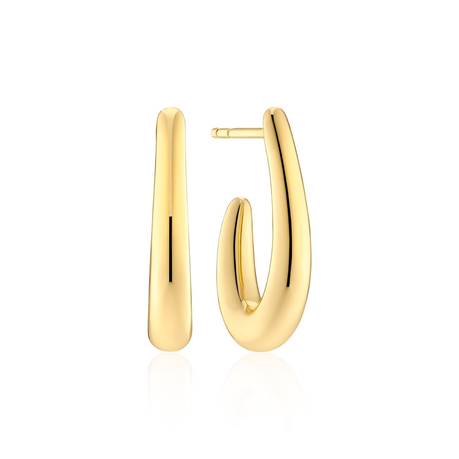 Gold Plated Goccia Pianura Parvus Earrings SJ - E2486 - YGSif JakobsSJ - E2486 - YG