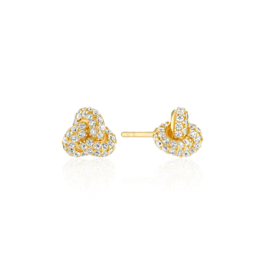 Gold Plated Imperia Piccolo Earrings SJ-E10751-CZ-YG