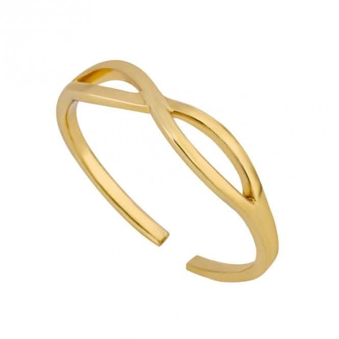 Gold Plated Infinity Toe Ring R3852