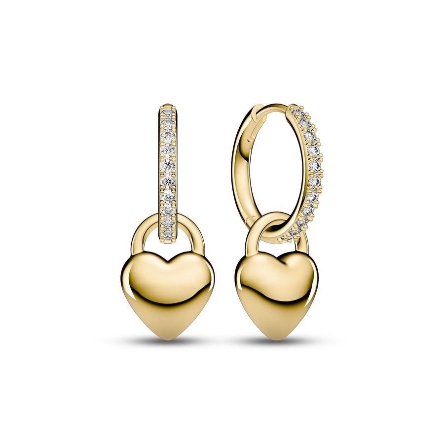 Gold Plated Julia Creolo Earrings SJ-E2612-CZ-YG