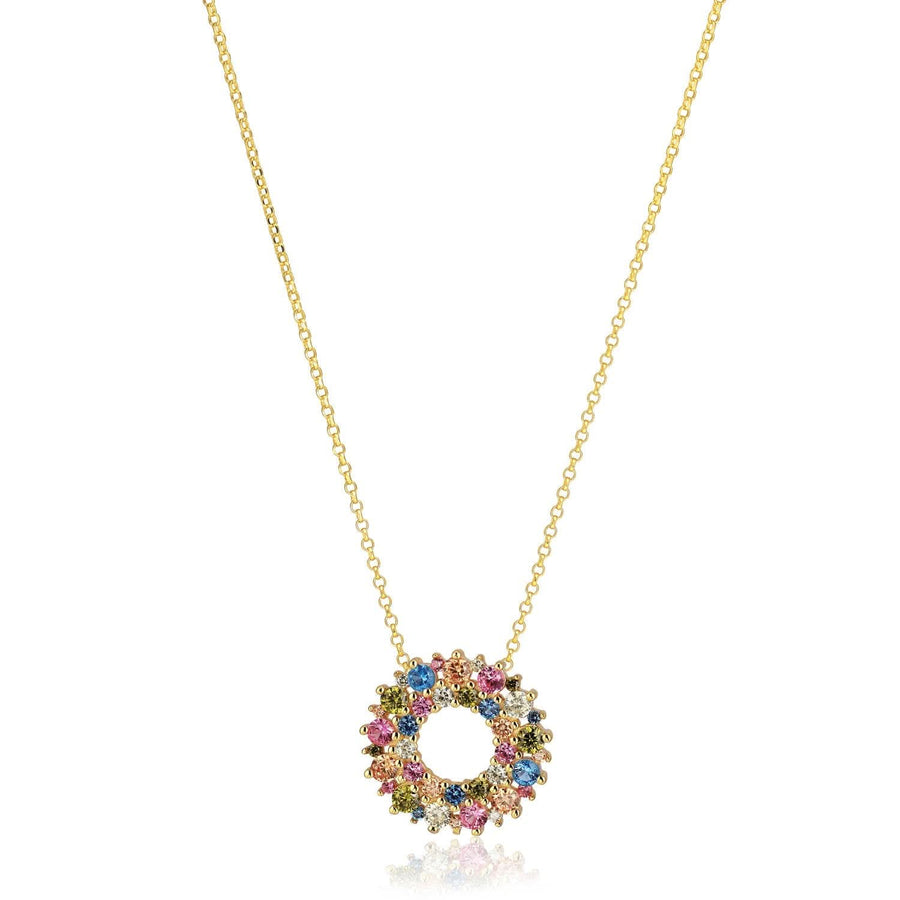 Gold Plated Livigno Necklace SJ-N2364-XCZ-YG