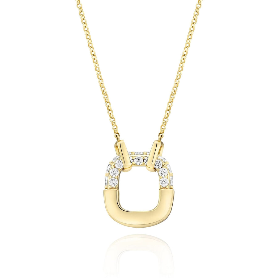 Gold Plated Maratea Necklace SJ-N2453-CZ-YG