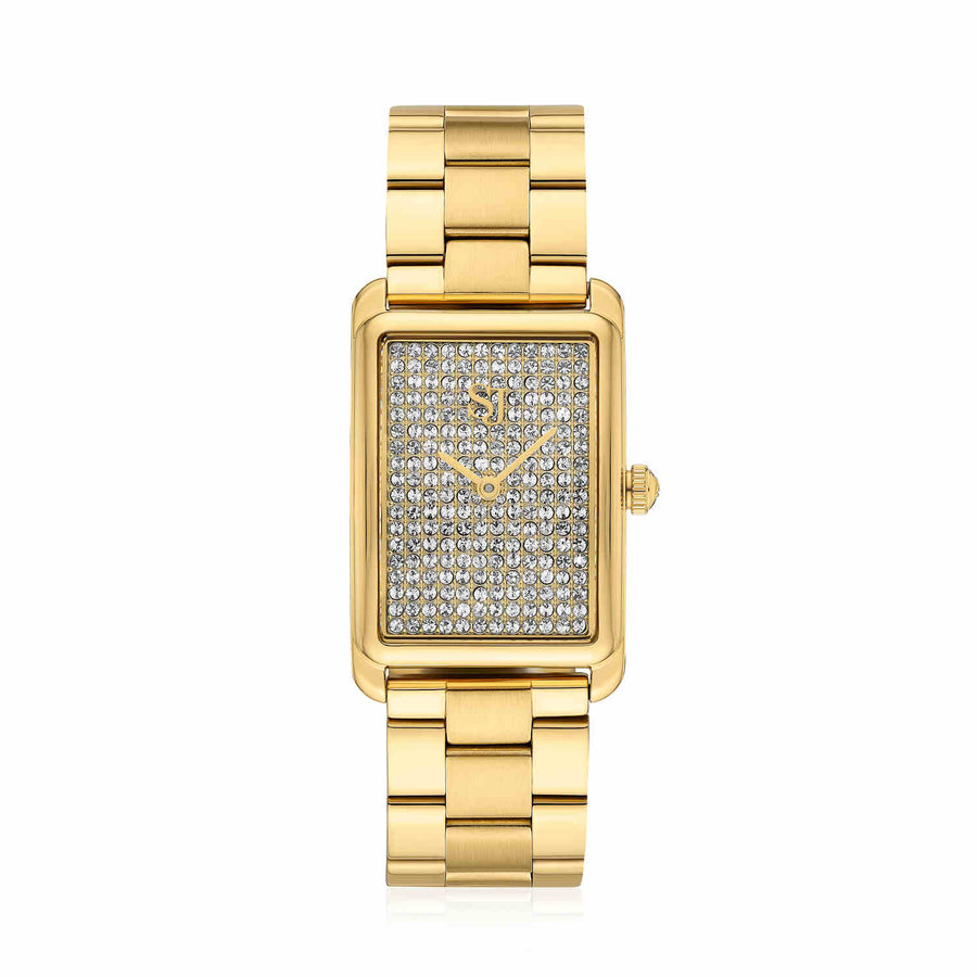 Gold Plated Santina Watch SJ-W1034-CZ-YG