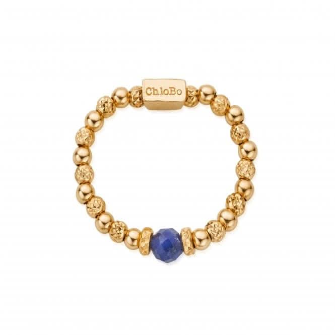 Gold Sparkle Sodalite Ring