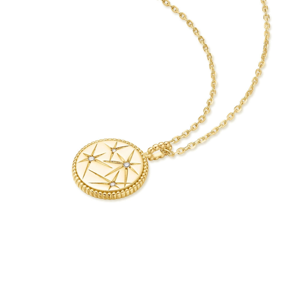 Gold Starry Charm Necklace N065-08G