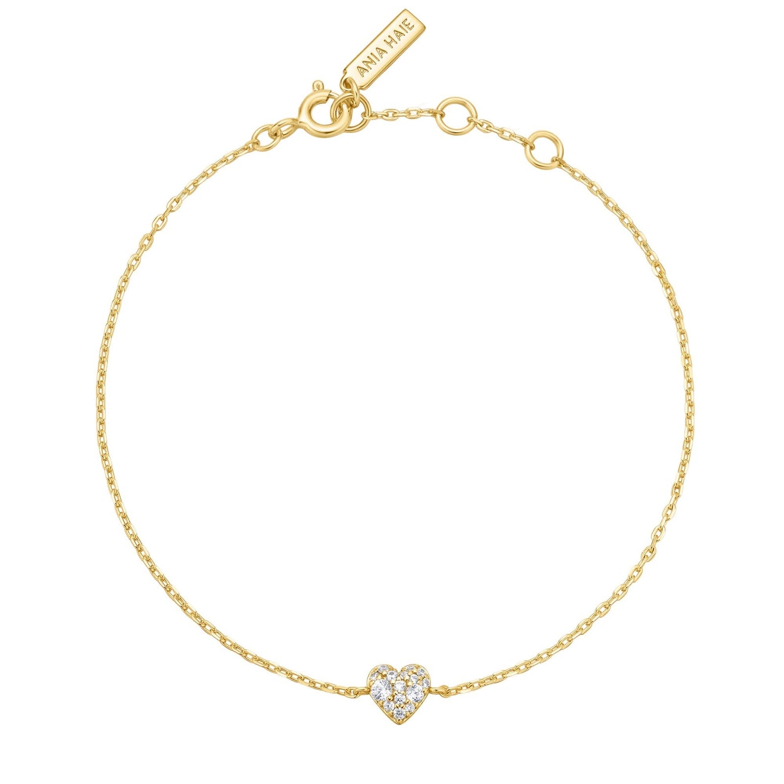 Gold Sweetheart Pavé Bracelet B064 - 01GAnia HaieB064 - 01G