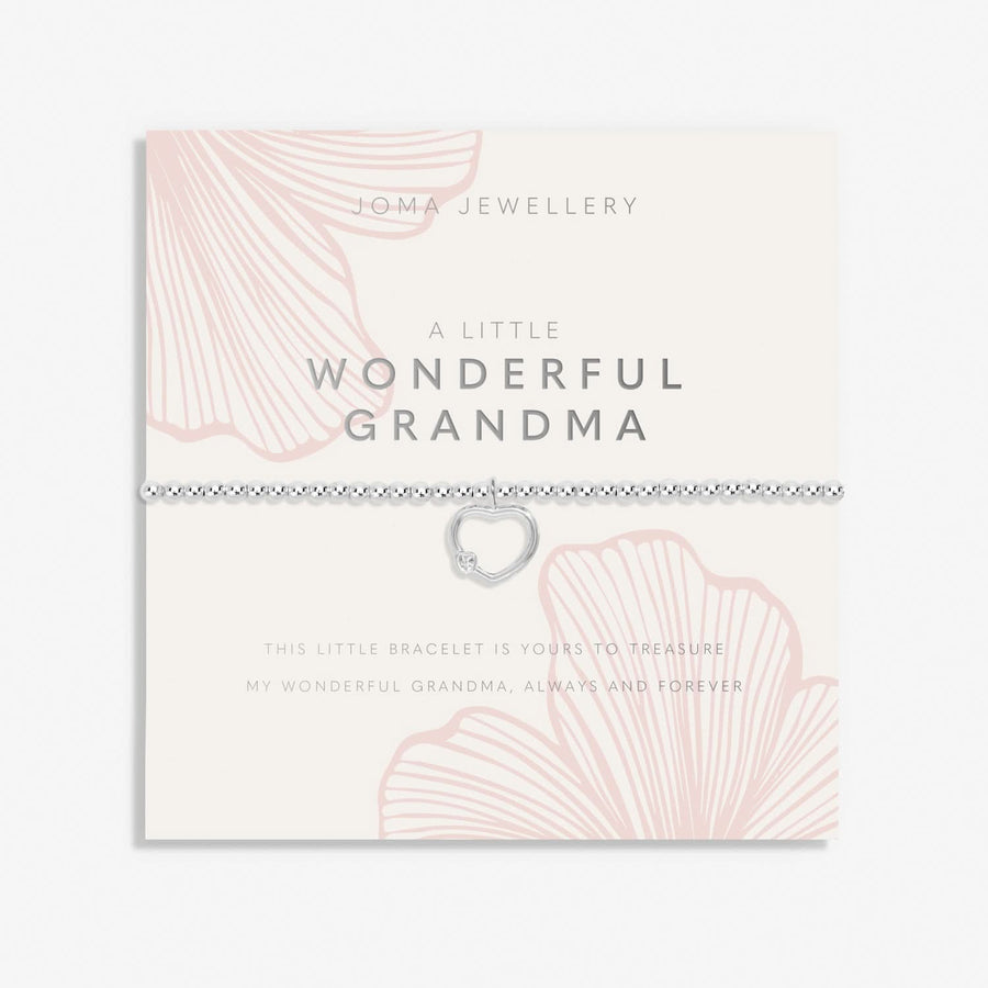 Grandmother A Little Wonderful Grandma Silver Plated Bracelet 8560