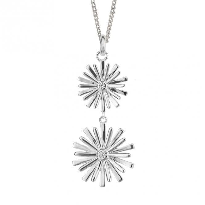 Graphic 3D Flower With Zirconia Pendant P5235CBeginningsP5235C