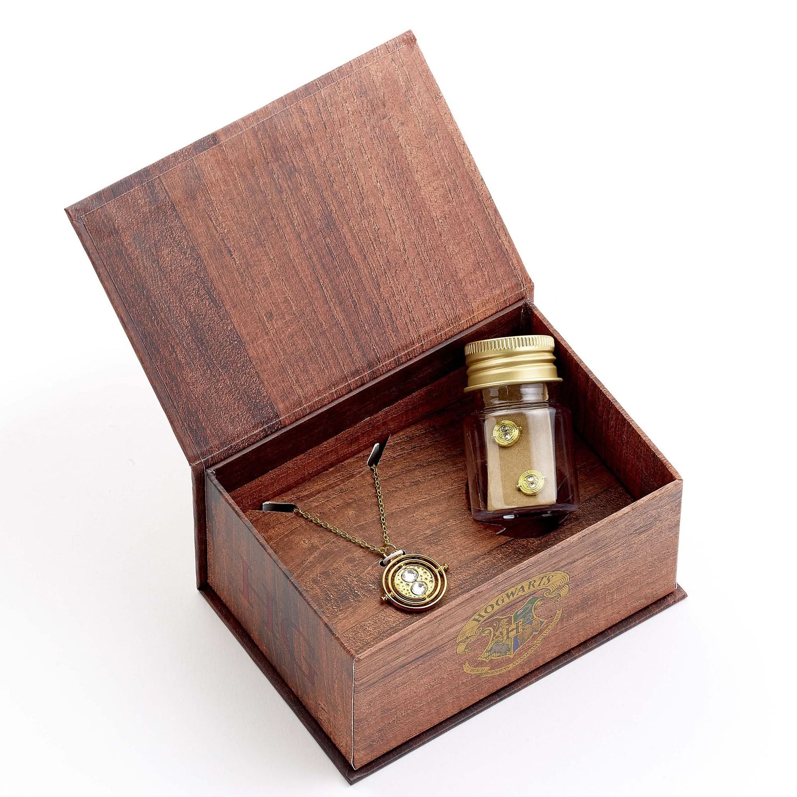 Harry Potter Hermione Potions A Time Turner Necklace & Stud Earrings Gift Box GSWNX630