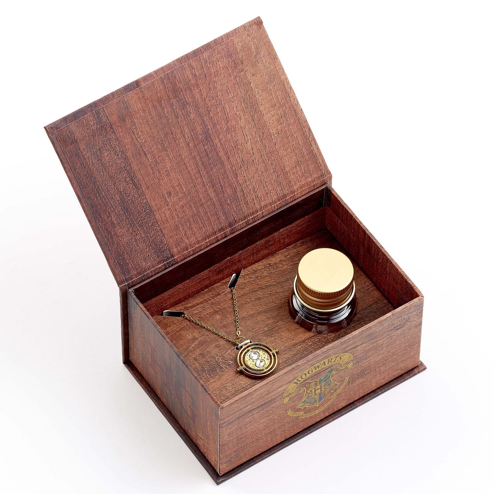 Harry Potter Hermione Potions A Time Turner Necklace & Stud Earrings Gift Box GSWNX630