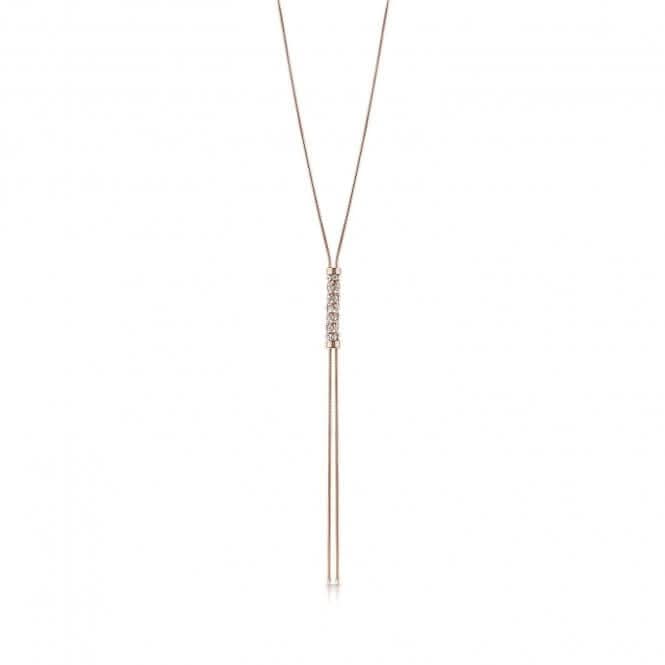Guess Rose Gold Plated Swarovski Charm Necklace UBN28052