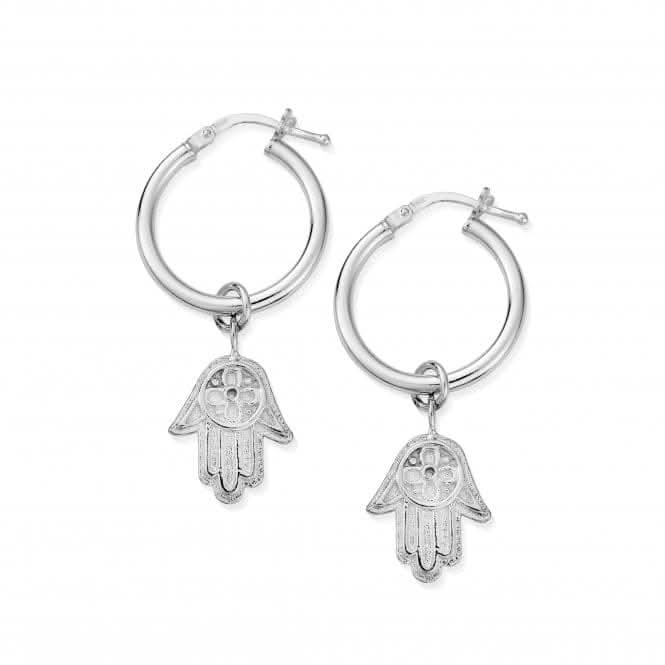 Hamsa Hand Hoop Earrings SEH2005