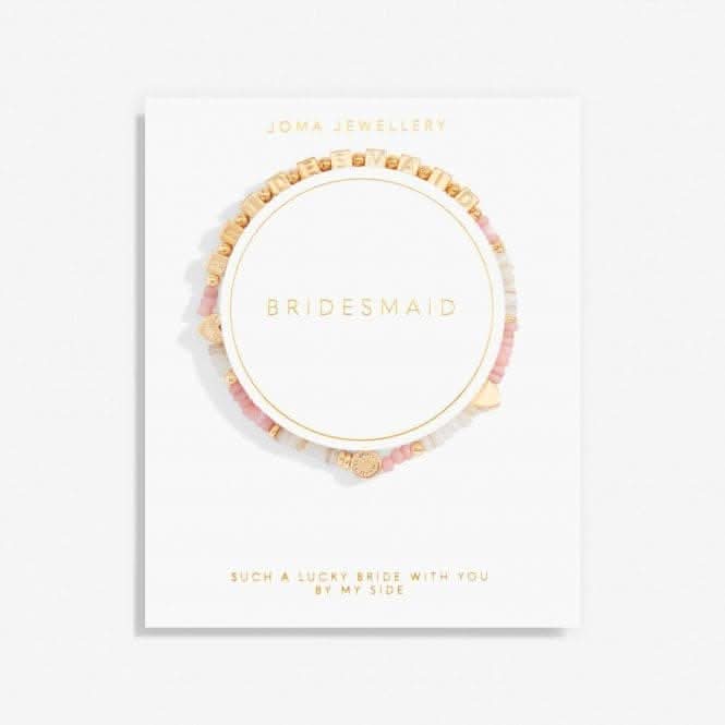 Happy Little Moments Bridesmaid Gold Plated 17.5cm Bracelet 7093
