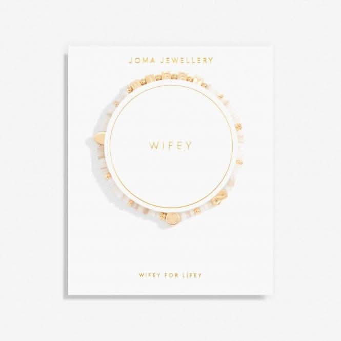 Happy Little Moments Wifey Gold Plated 17.5cm Bracelet 7091