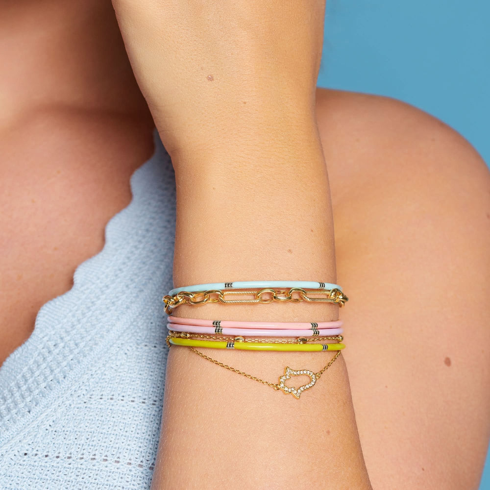 HD X TG Enamel Lilac Bangle DC198