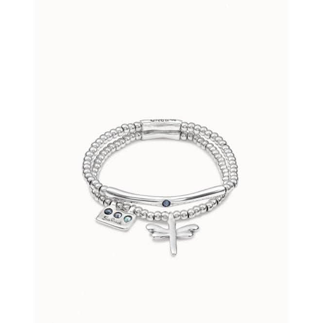 Heal - Me Blue Metal Faceted Crystal BraceletUNOde50PUL2057AZUMTL0L