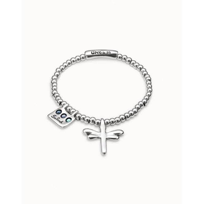 Heal-Me Blue Metal Faceted Crystal Bracelet