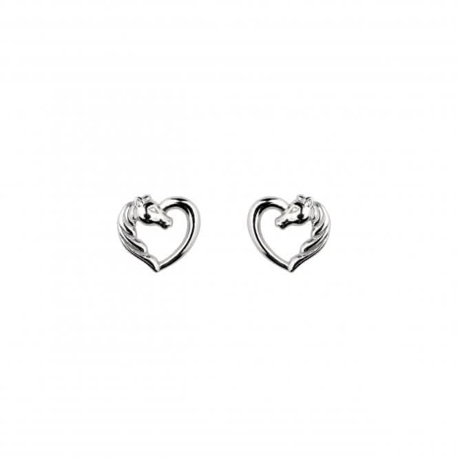 Heart Horse Head Stud Earrings 4479HP