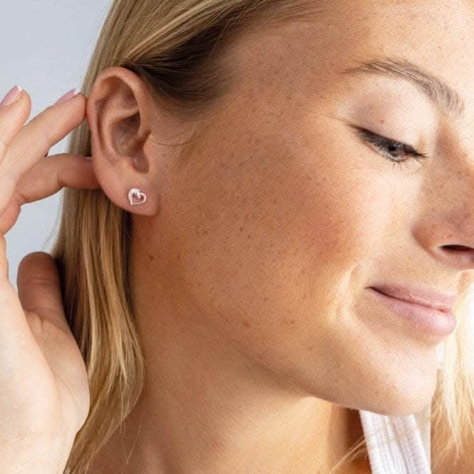 Heart Horse Head Stud Earrings 4479HP