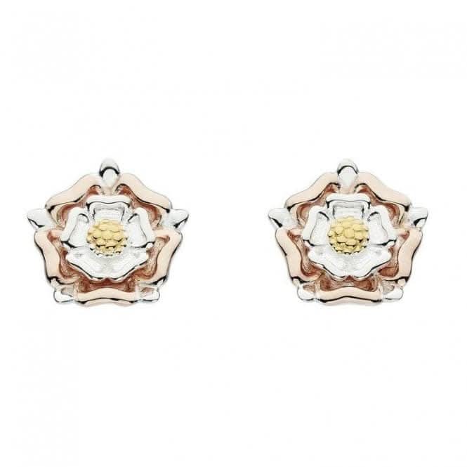 Heritage Briar Tudor Rose Gold Plate Earrings 4320GRG