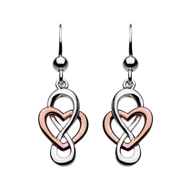 Heritage Cara Rose Gold Celtic Looped Heart Earrings 6207RG