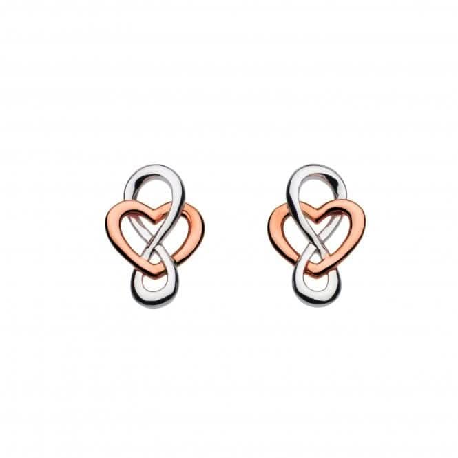 Heritage Cara Rose Gold Celtic Looped Heart Studs 4207RG