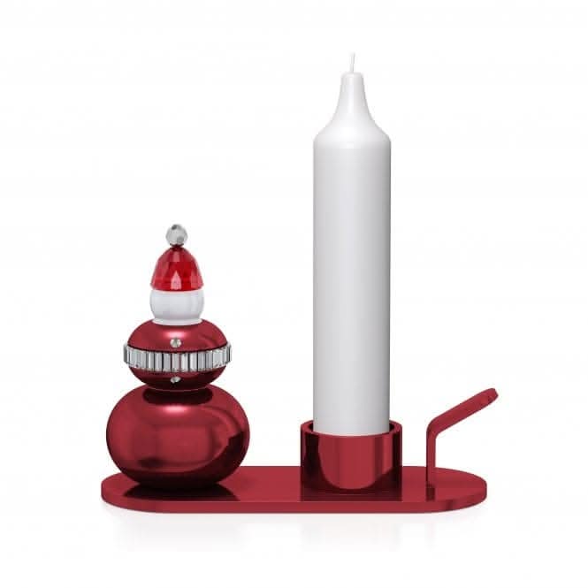 Holiday Cheers Candle Holder Santa Claus Crystal Sculpture 5596392