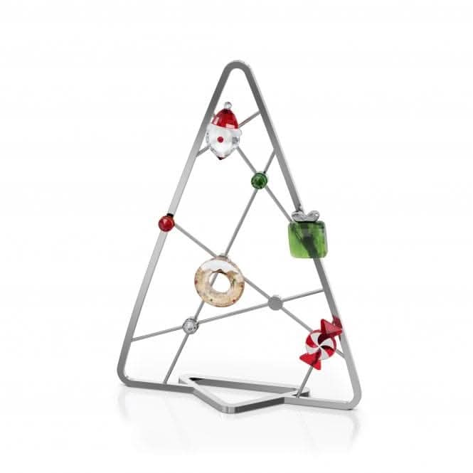 Holiday Cheers Tree W. Magnets Card Crystal Sculpture 5596393