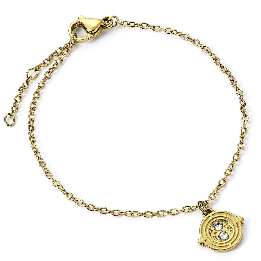 Harry Potter Stainless Steel Time Turner Gold Chain Bracelet HPB00014