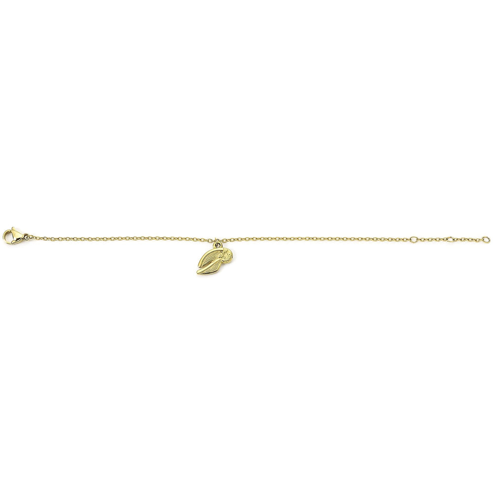 Harry Potter Stainless Steel Golden Snitch Gold Chain Bracelet HPB00015