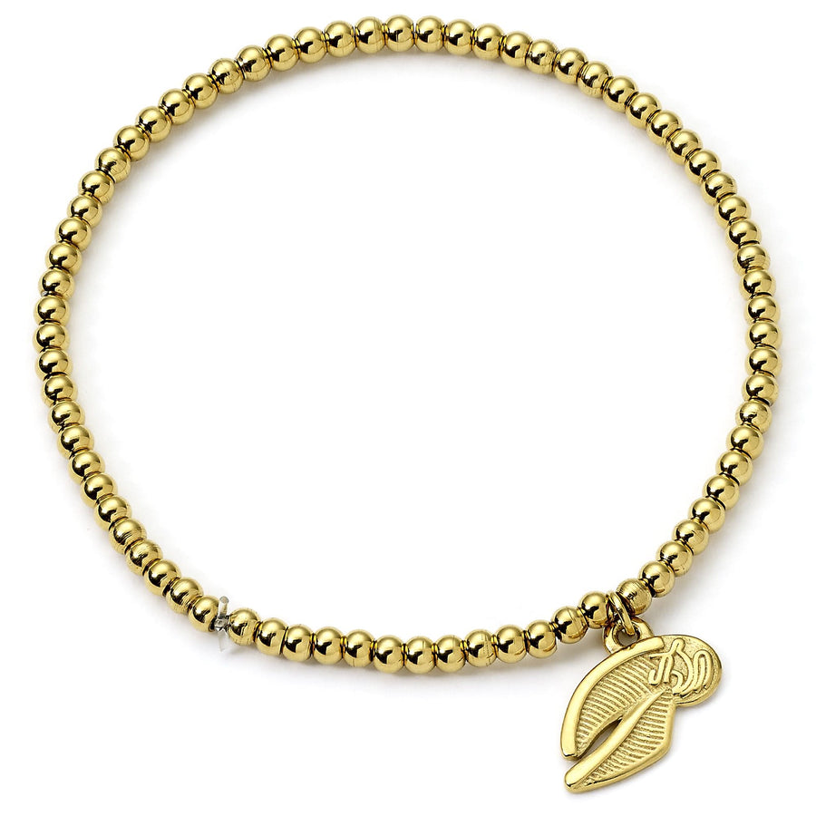 Harry Potter Stainless Steel Golden Snitch Gold Ball Bead Bracelet HPB00016